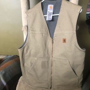 Carhartt insulated vest size large tan